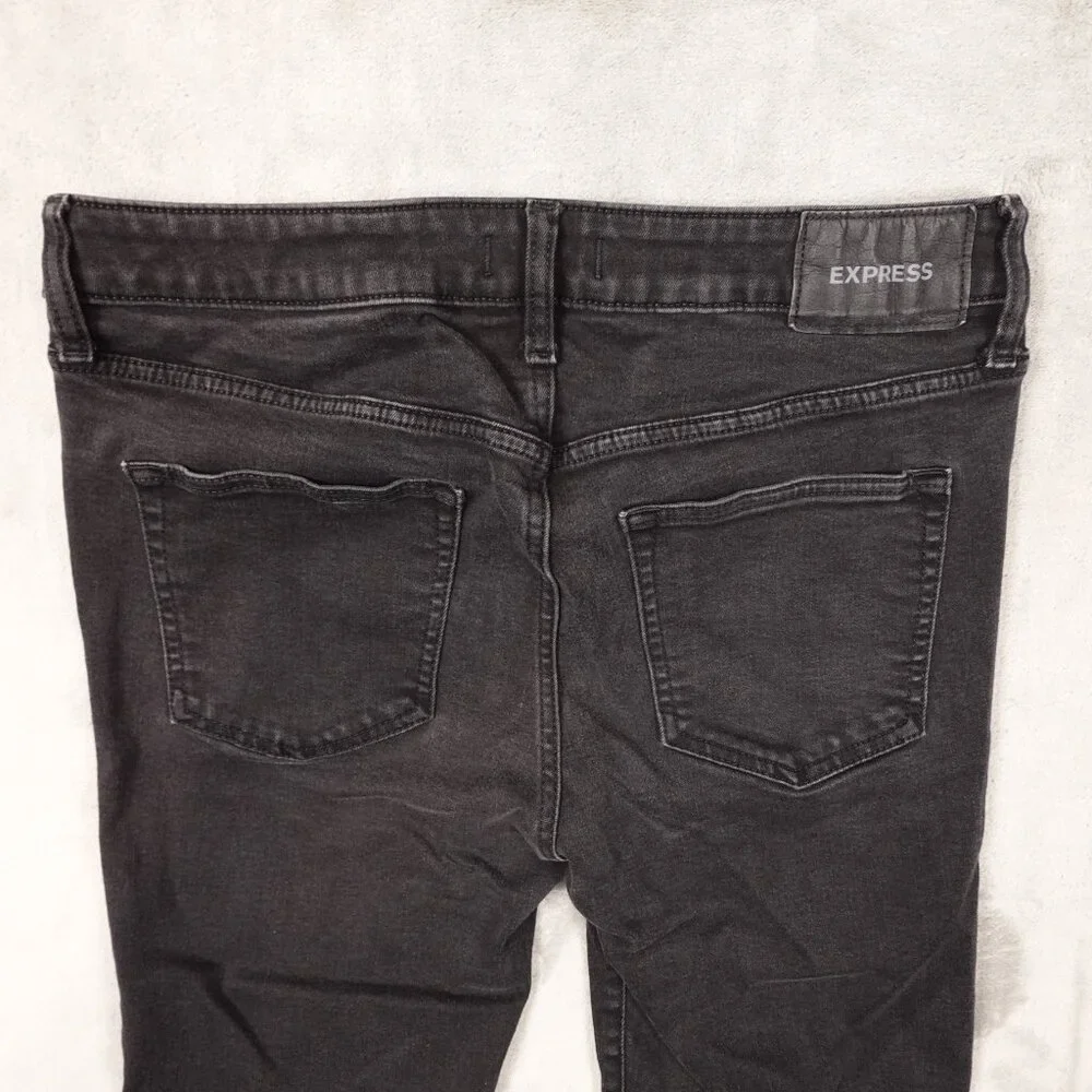 Express Jeans Slim Straight‎ Men's 31x30 Black Denim
